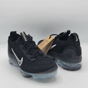 Nike Air Vapormax 2021 FK Black Speckled Women's Size 8 Sneaker